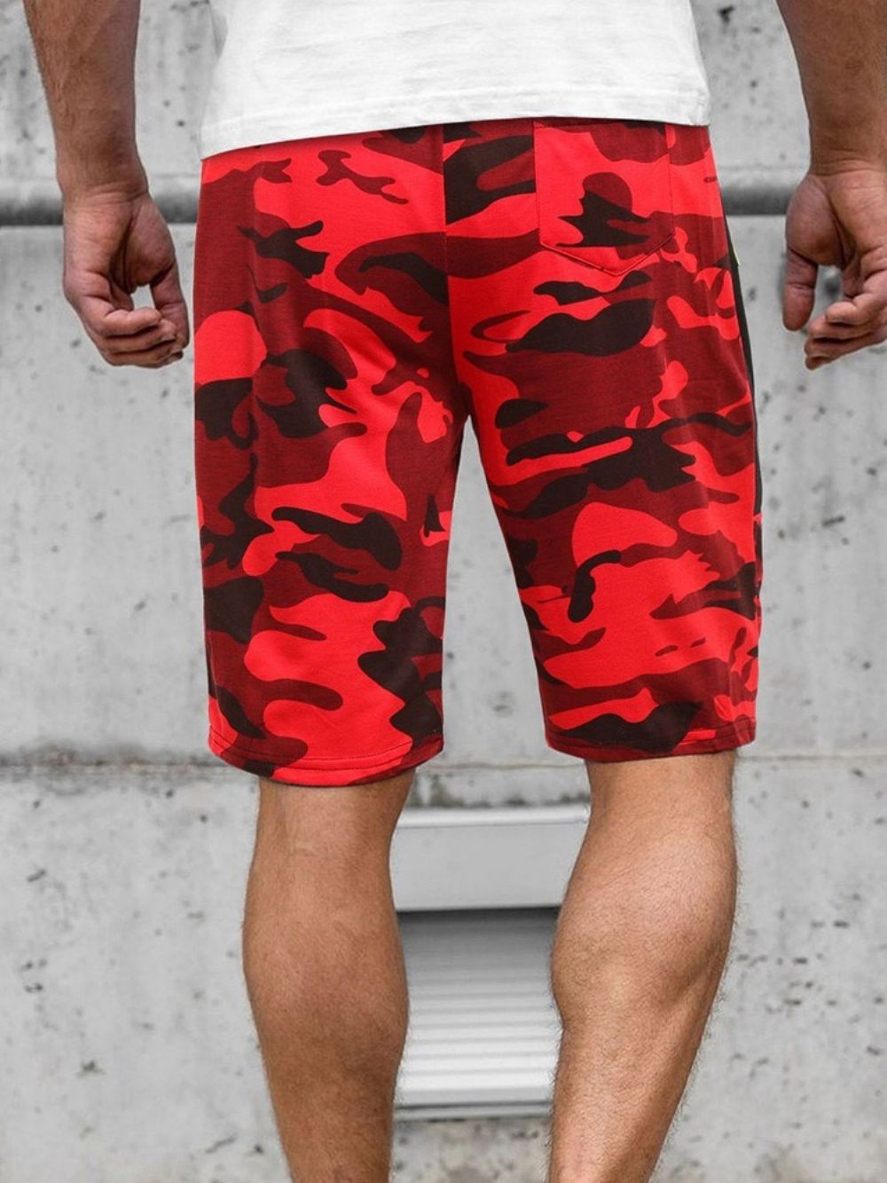 Short De Praia Masculino De Bolso Reto Camuflado