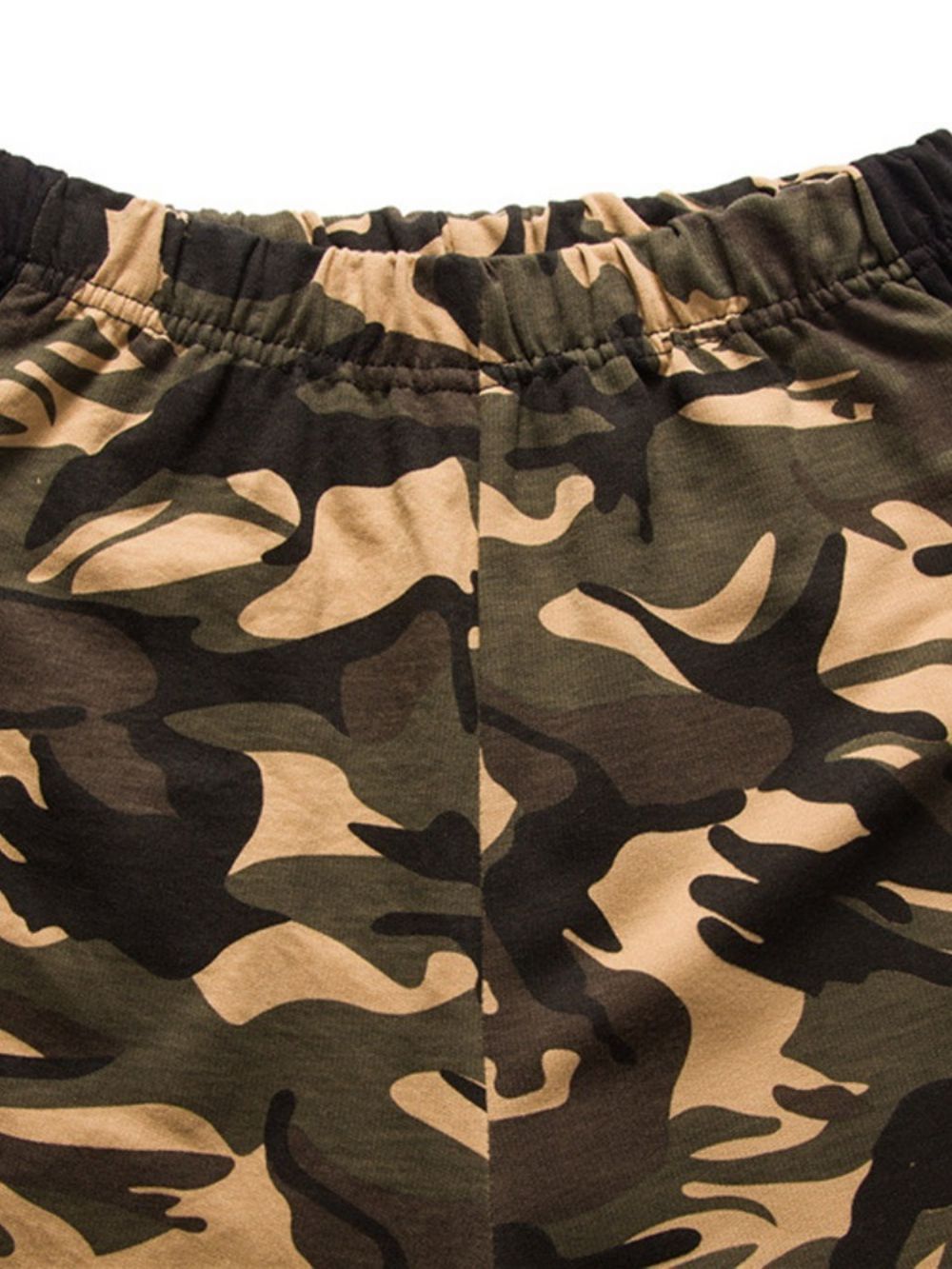 Short De Praia Masculino De Bolso Reto Camuflado