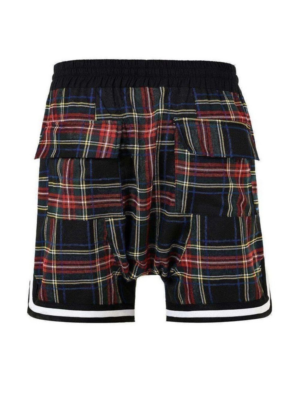 Short Xadrez Casual Solto Com Cadarço