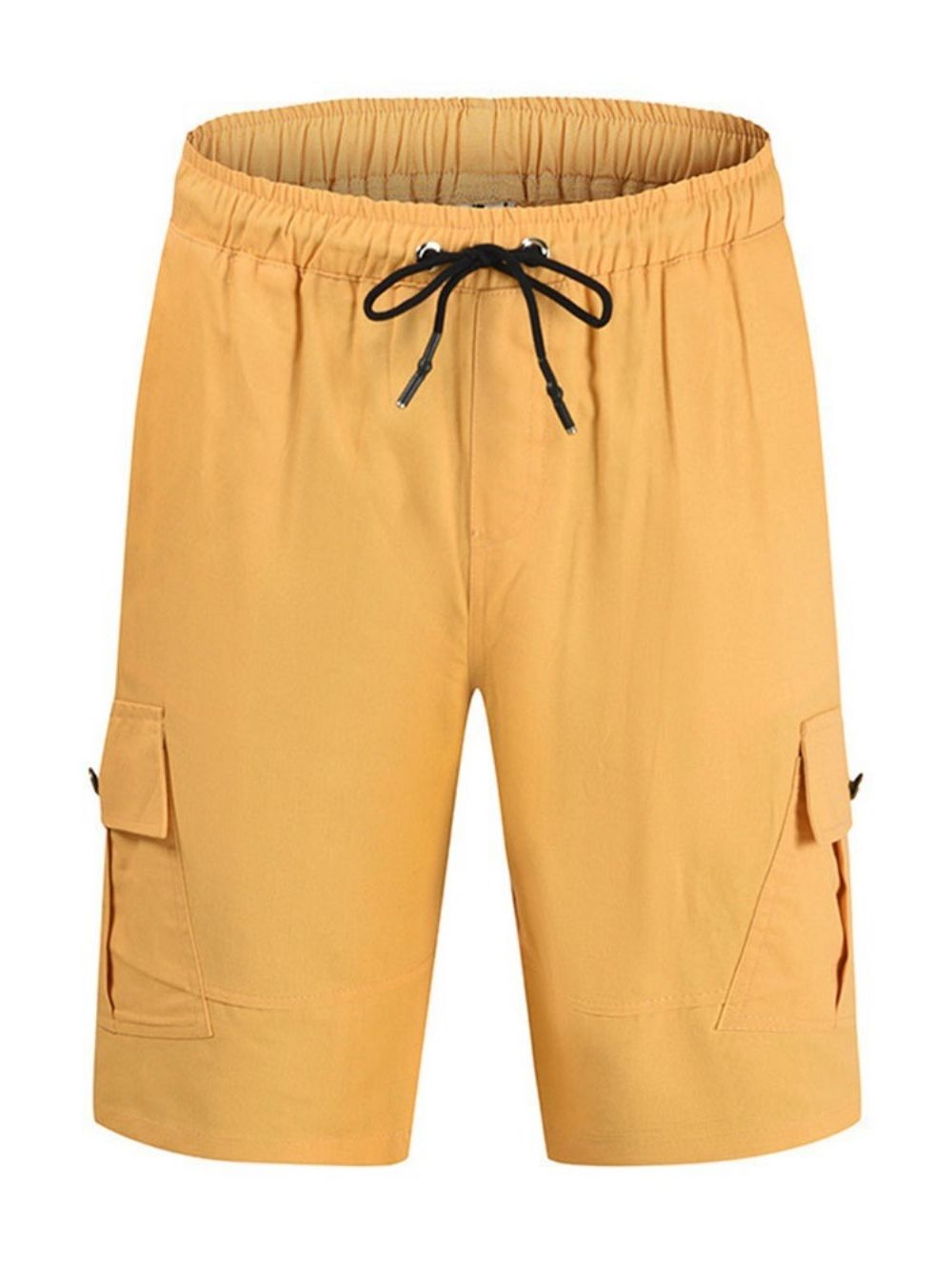 Shorts Casuais Masculinos De Bolso Reto