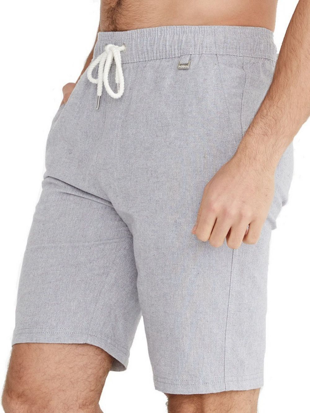 Shorts Casuais Masculinos Com Cadarço