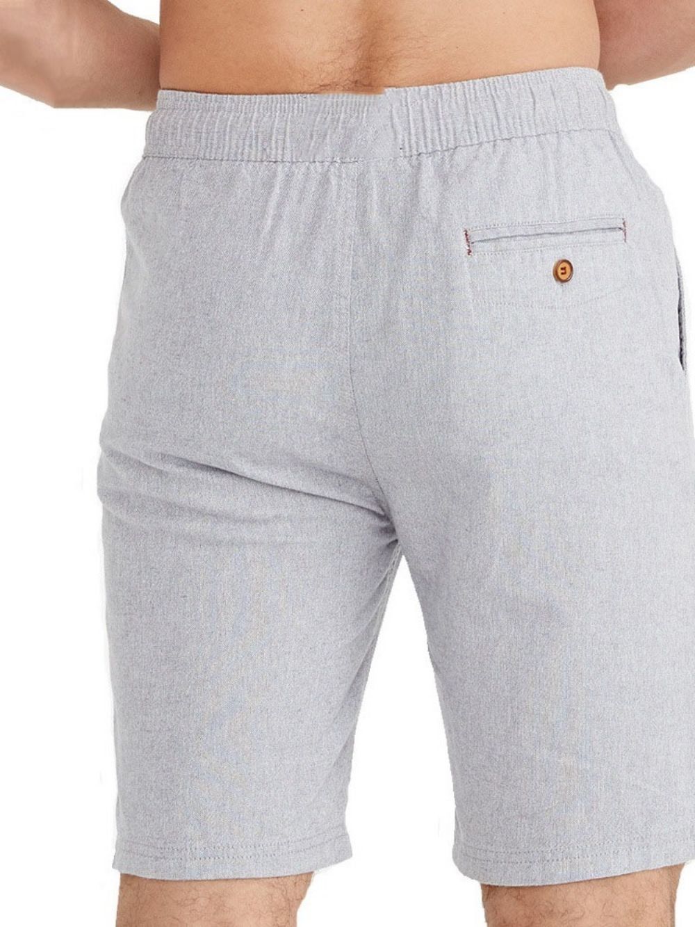 Shorts Casuais Masculinos Com Cadarço