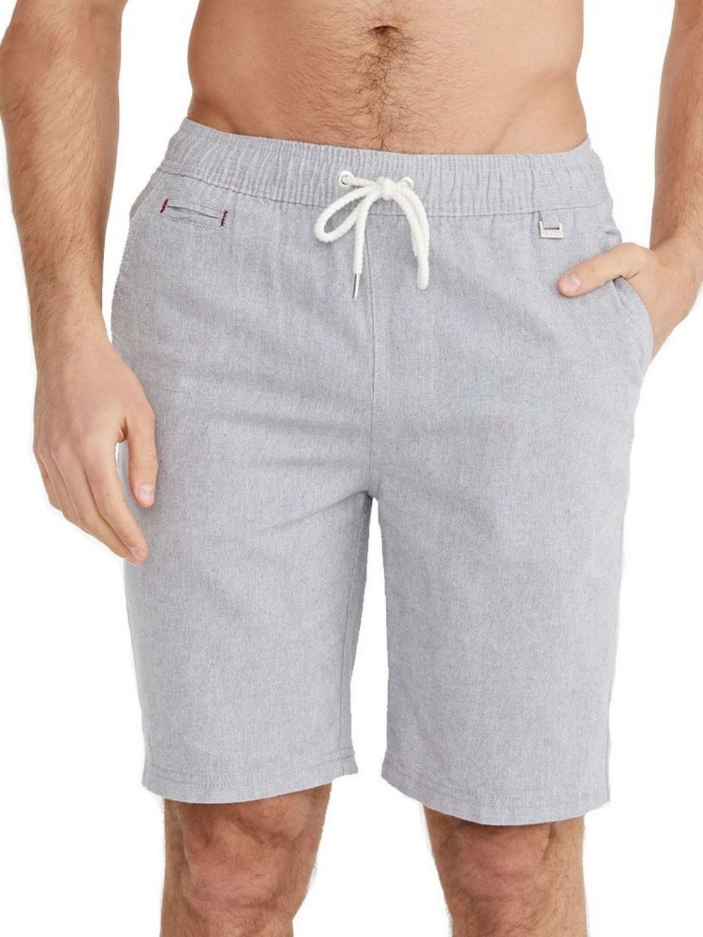 Shorts Casuais Masculinos Com Cadarço