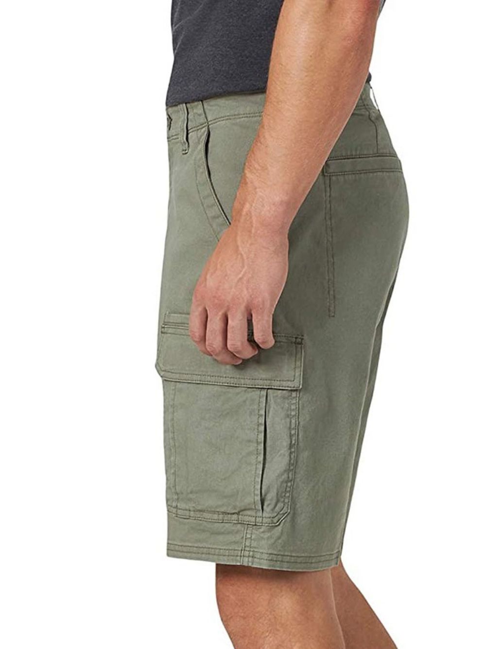 Shorts Casuais Masculinos Lisos E Retos De Bolso