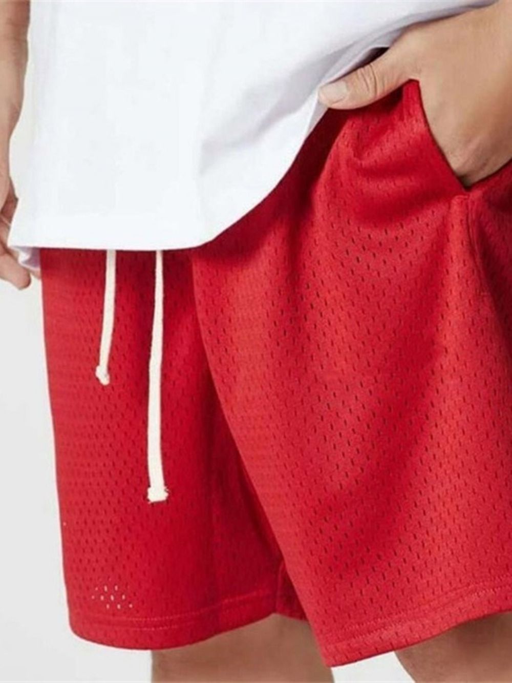 Shorts Esportivos Lisos Com Cadarço Com Cadarço