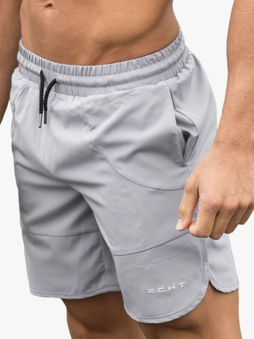 Shorts Femininos Casuais De Bolso Fino Com Cadarço