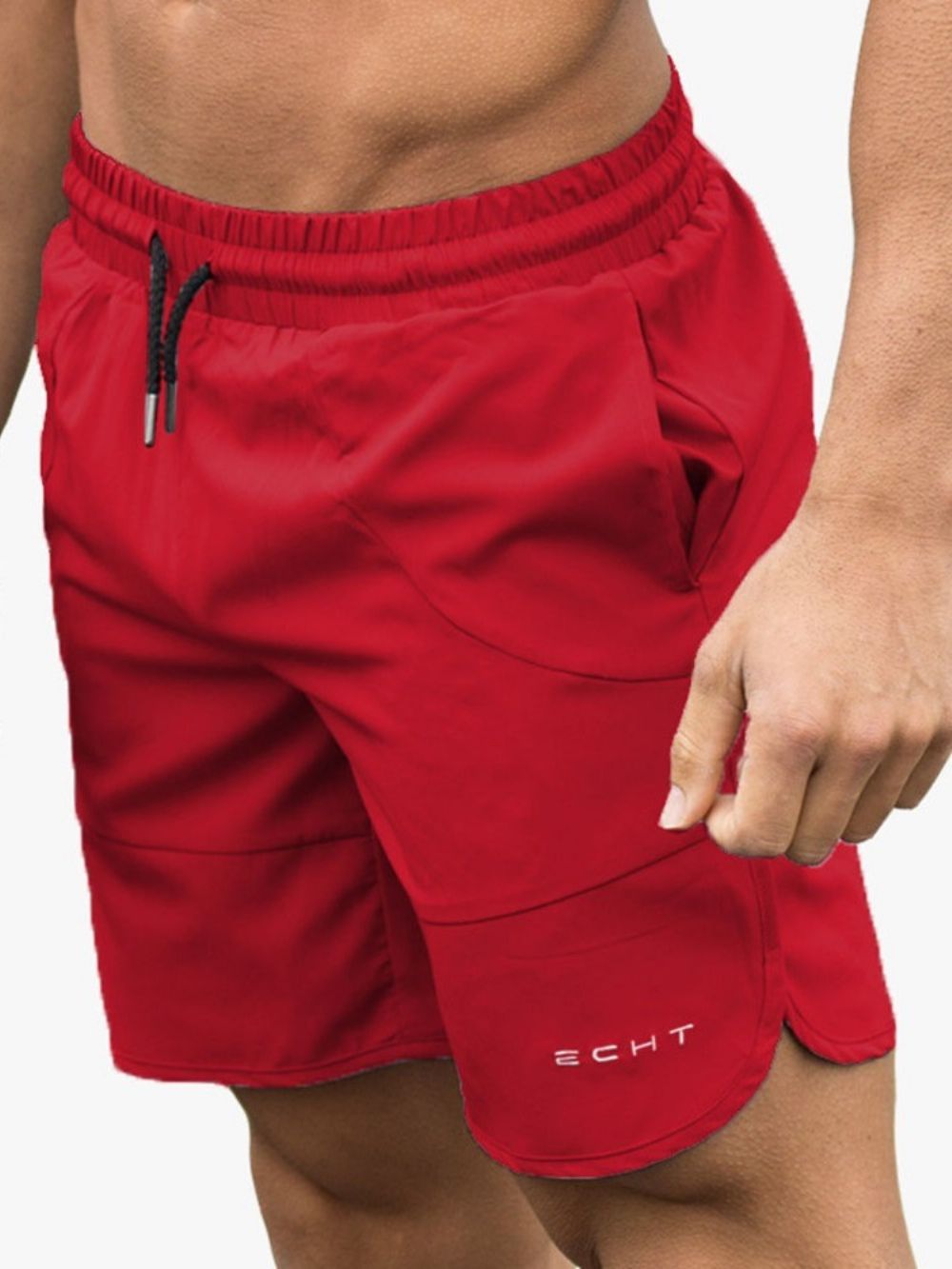 Shorts Femininos Casuais De Bolso Fino Com Cadarço