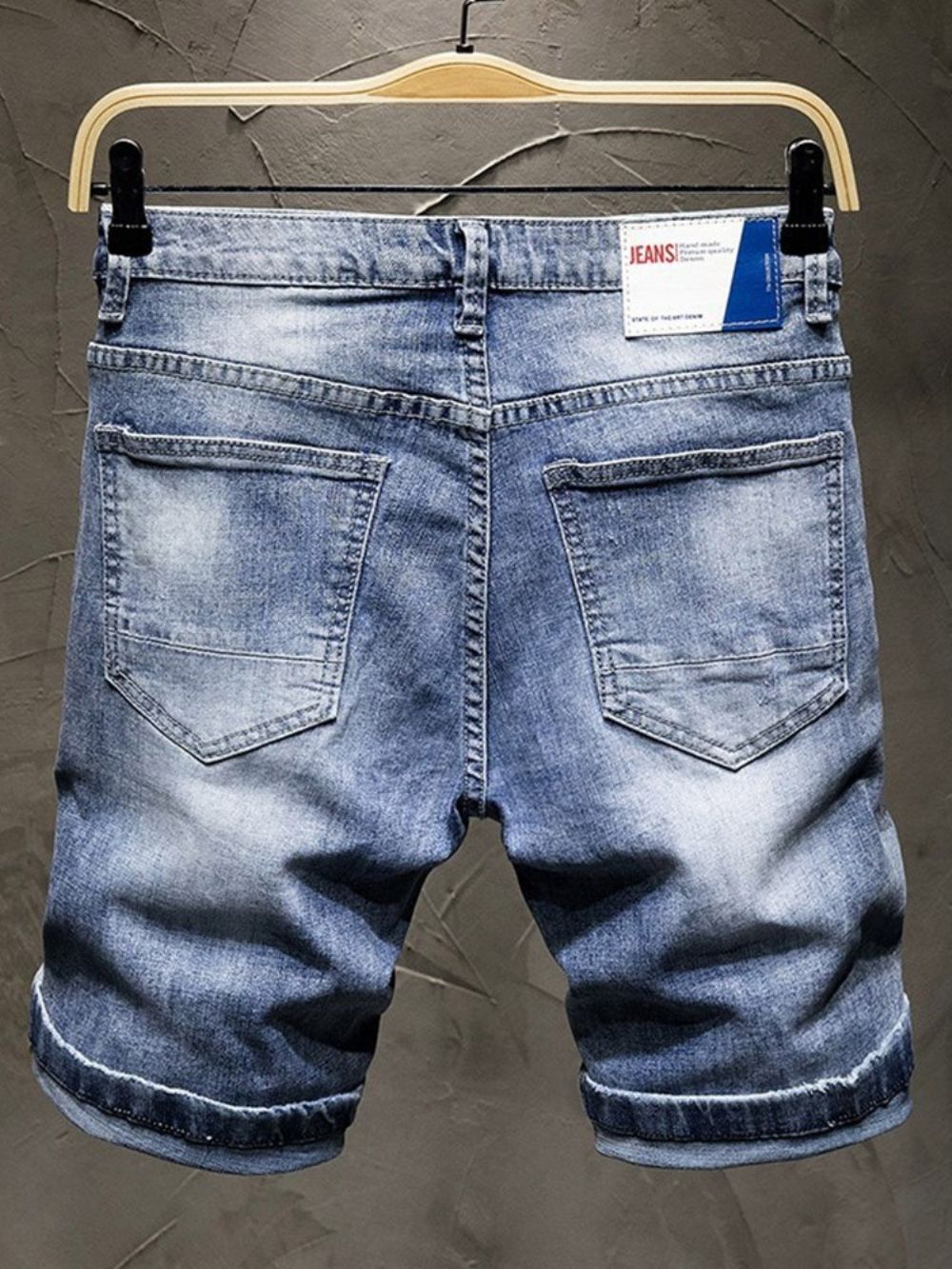 Shorts Jeans Masculino Bolso Com Zíper Fino