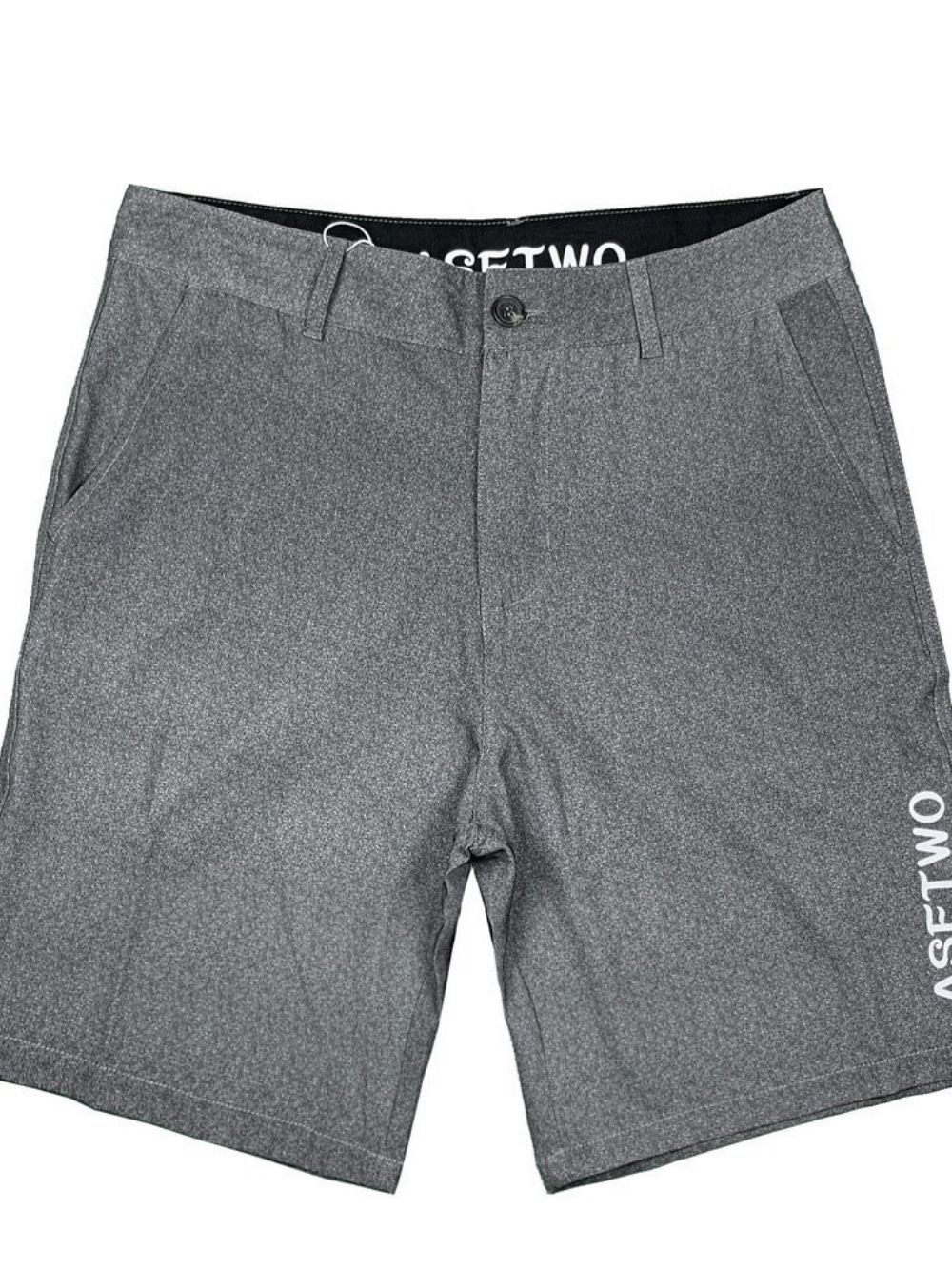 Shorts Masculinos Simples Com Botões Soltos