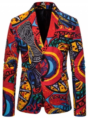 Blazer De Lazer Masculino Casual Estampado