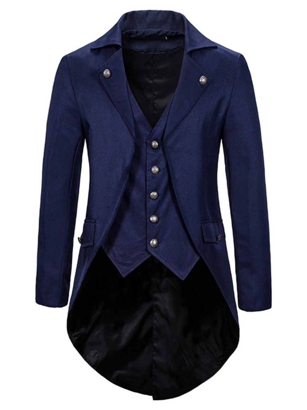 Blazer De Lazer Simples De Abotoamento Simples