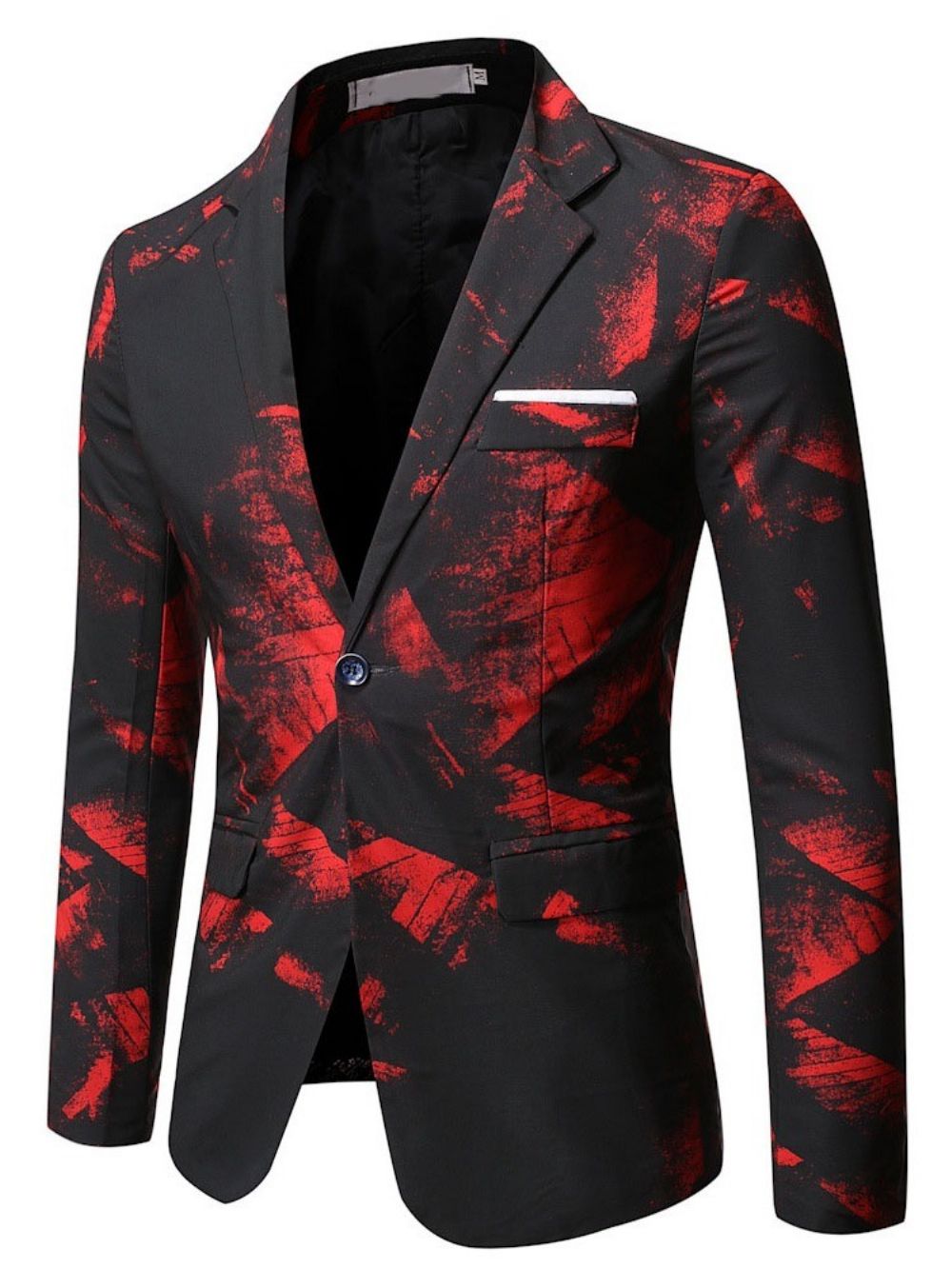 Blazer Masculino De Bolso Formal De Um Botão