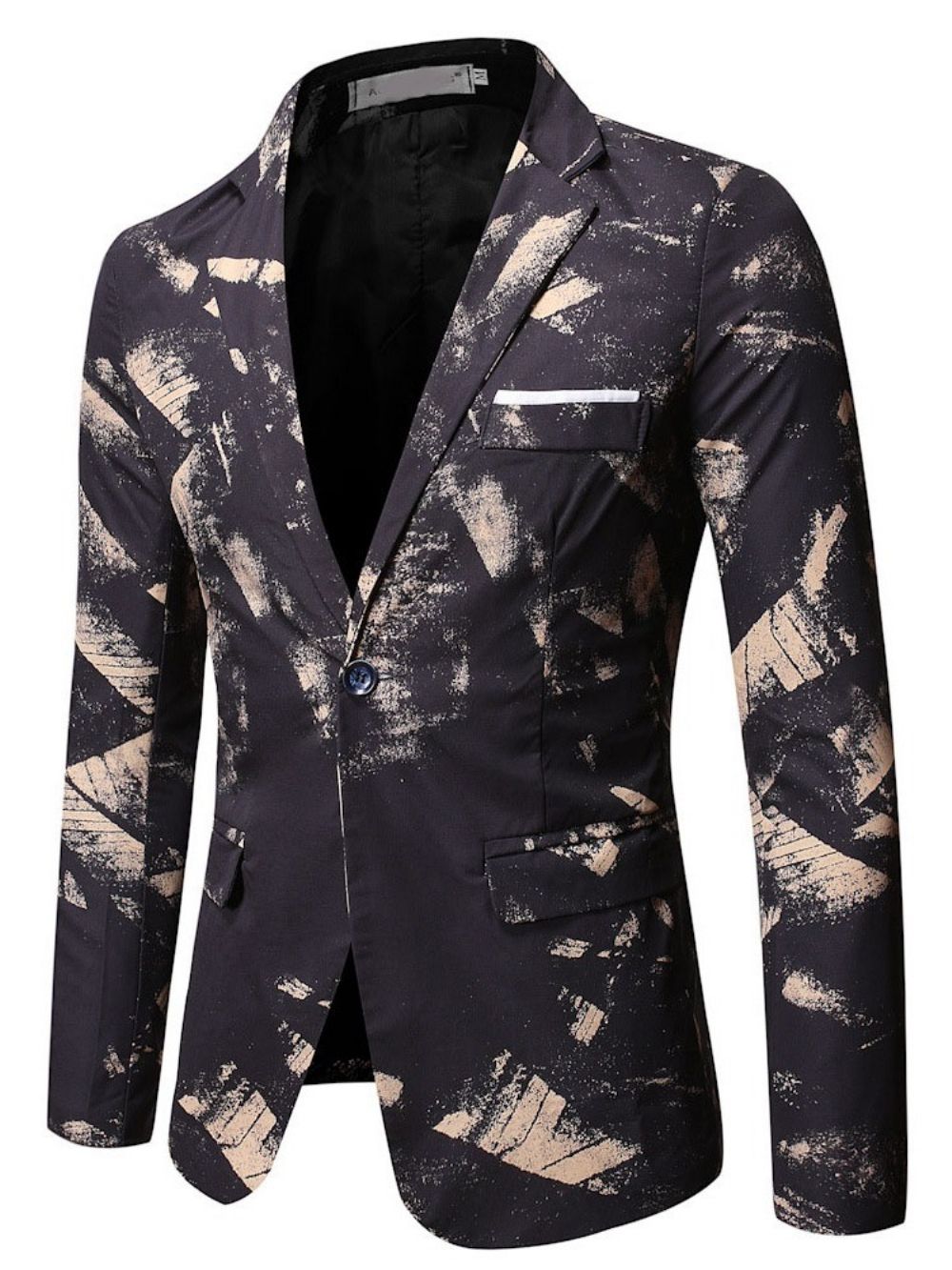 Blazer Masculino De Bolso Formal De Um Botão