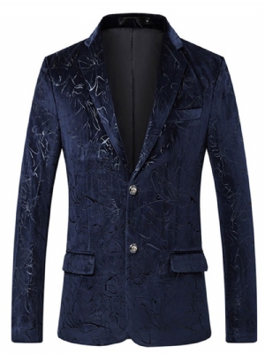 Blazer Masculino Casual Floral Reto