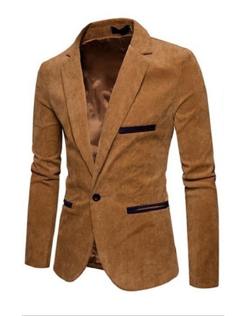 Blazer Masculino Casual Casual De Um Botão