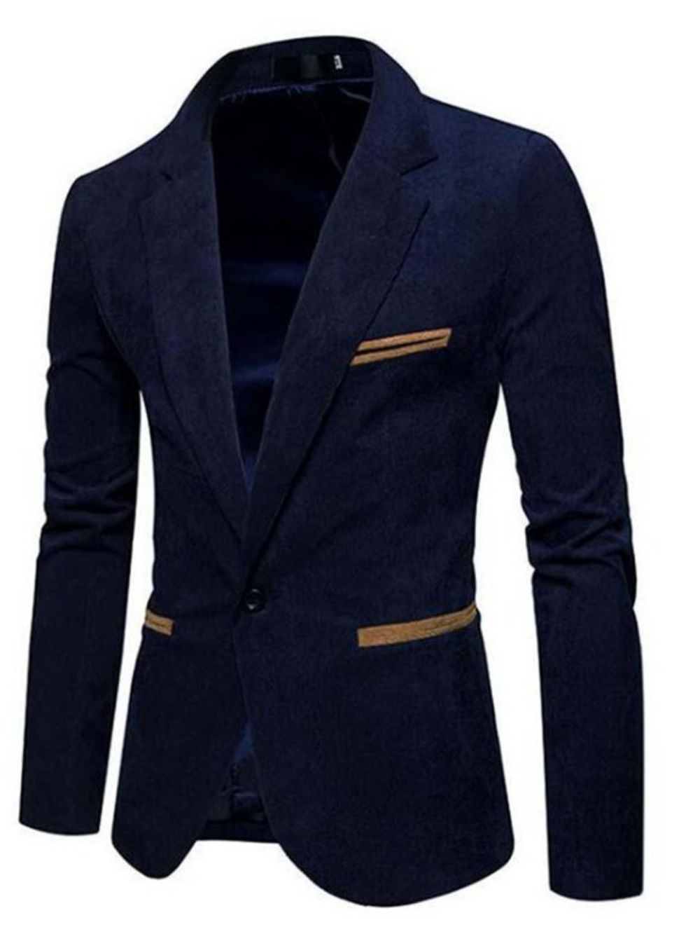 Blazer Masculino Casual Casual De Um Botão