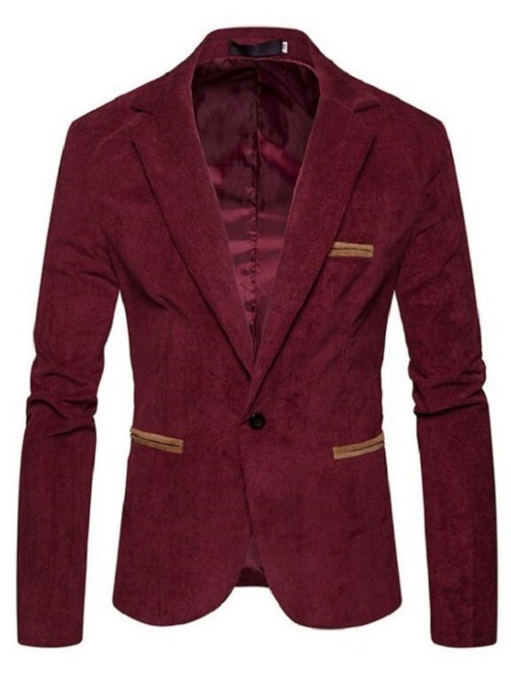 Blazer Masculino Casual Casual De Um Botão