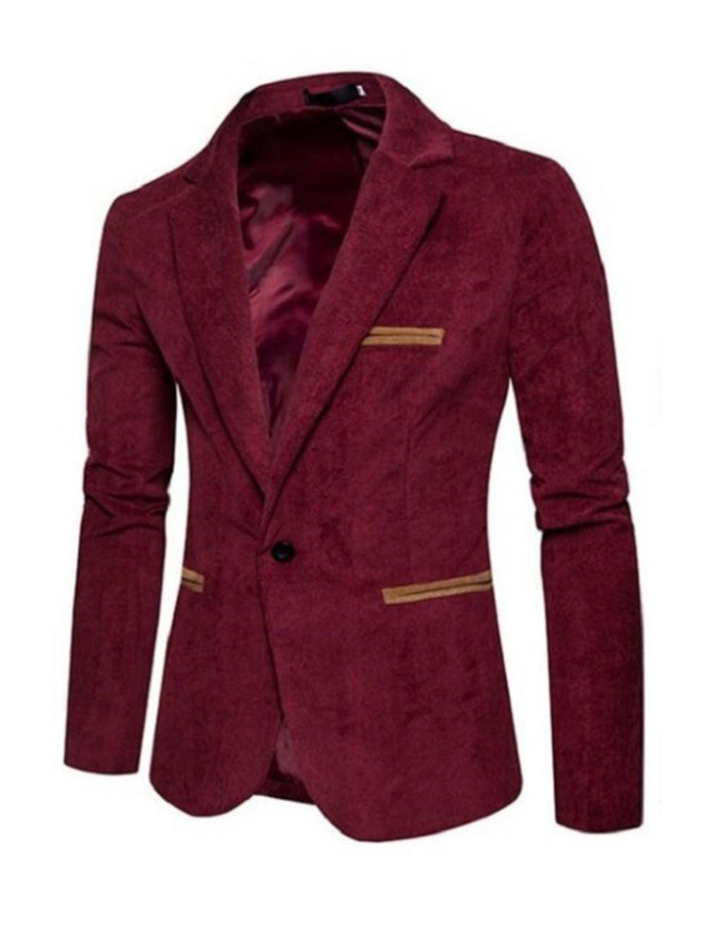 Blazer Masculino Casual Casual De Um Botão