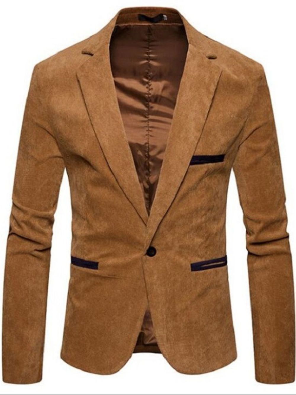 Blazer Masculino Casual Casual De Um Botão