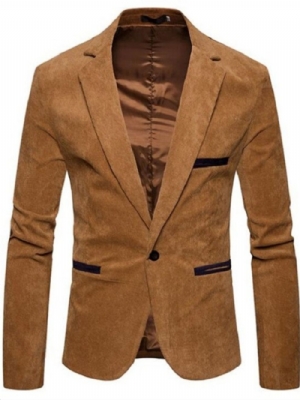 Blazer Masculino Casual Casual De Um Botão