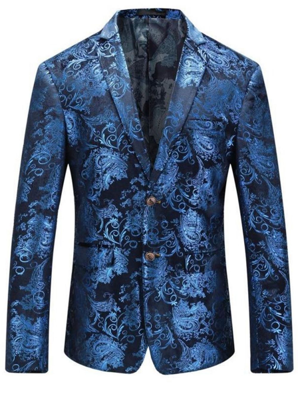 Blazer Masculino Lapel Slim Classic Print