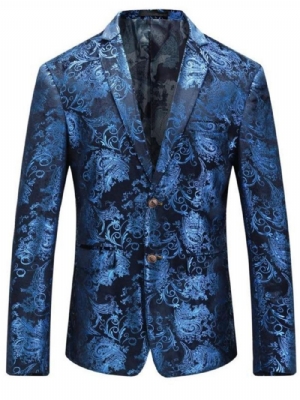 Blazer Masculino Lapel Slim Classic Print