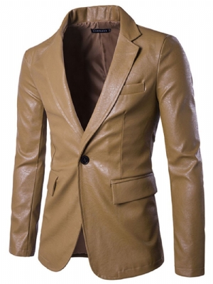 Blazer Masculino Vogue Pu Slim De Um Botão