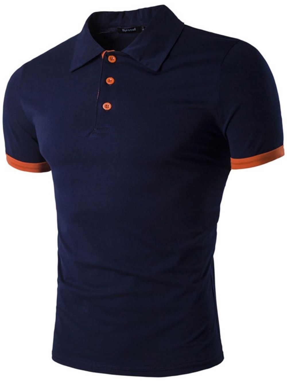 Camisa Polo Masculina Casual Com Botão Gola Polo