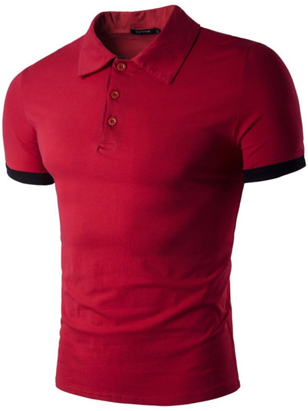 Camisa Polo Masculina Casual Com Botão Gola Polo