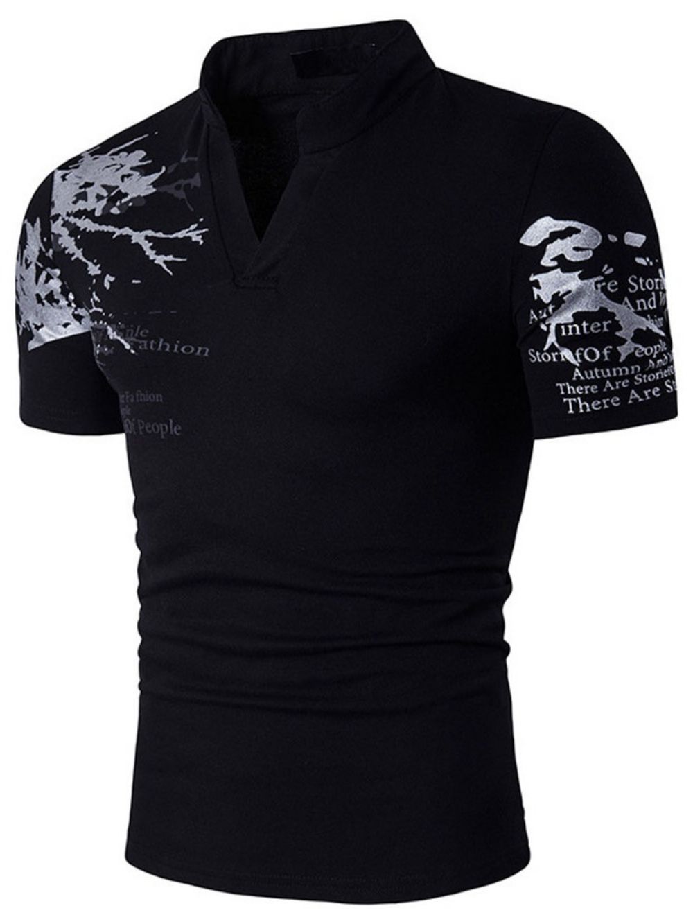 Camisa Pólo Masculina Casual Estampada