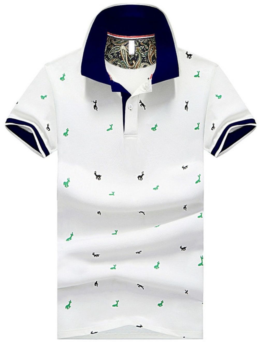 Camisa Polo Masculina Estampa Casual Gola Polo