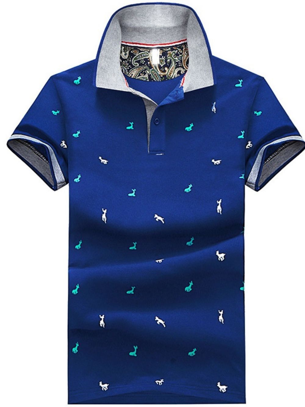 Camisa Polo Masculina Estampa Casual Gola Polo