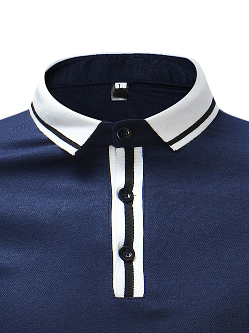 Camisa Polo Masculina Stripe Simples Fit Slim Fit