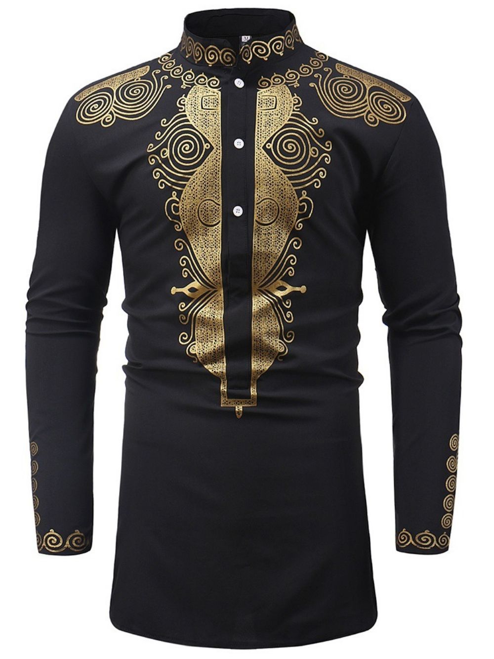 Camisas Casuais Masculinas Com Gola Dashiki Moda Africana