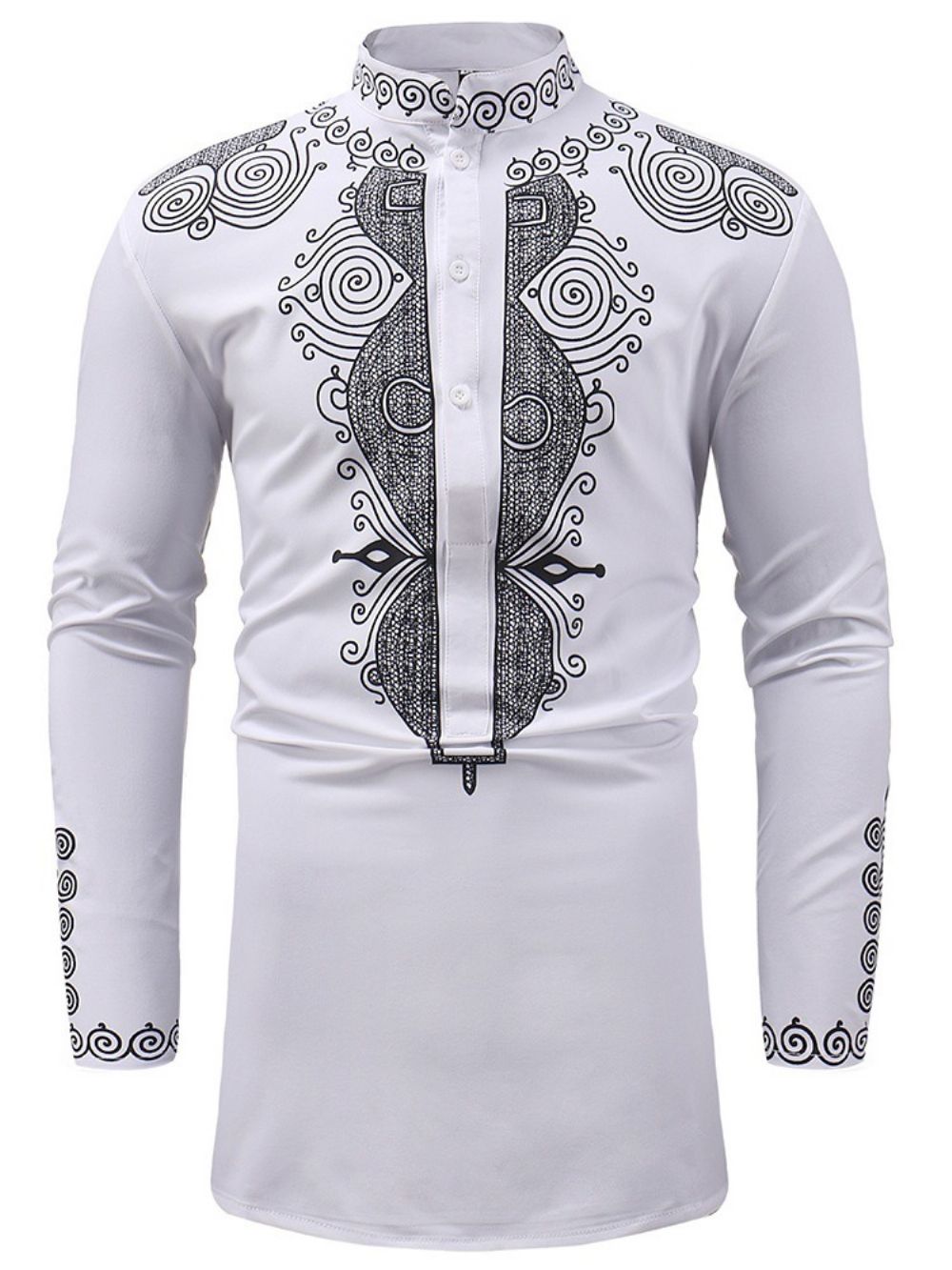 Camisas Casuais Masculinas Com Gola Dashiki Moda Africana