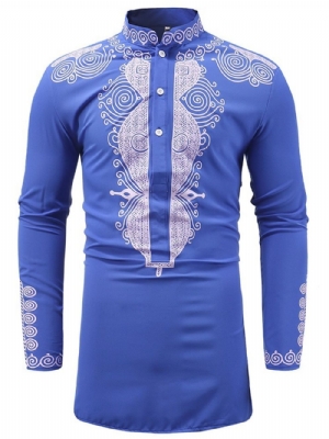 Camisas Casuais Masculinas Com Gola Dashiki Moda Africana