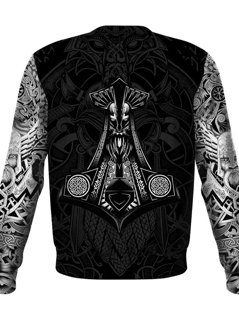 Camiseta Masculina Casual Estampa Gola Redonda E Reta De Manga Longa