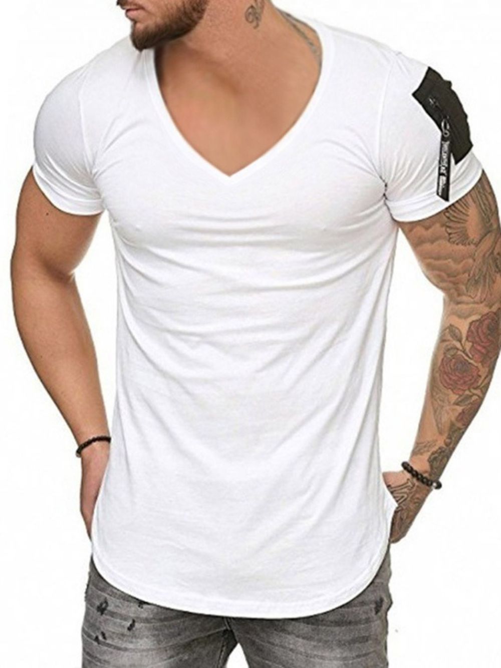 Camiseta Masculina Casual De Manga Curta