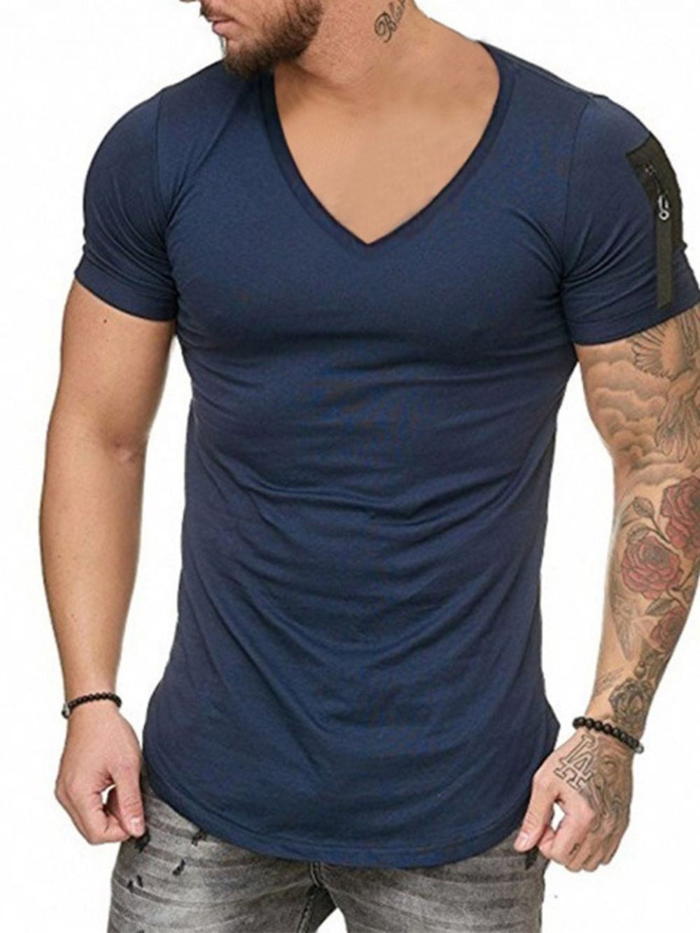 Camiseta Masculina Casual De Manga Curta