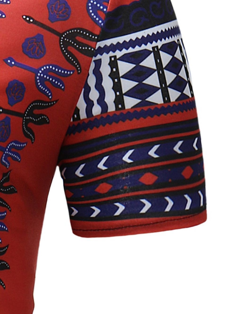 Camiseta Masculina Com Estampa Dashiki Moda Africana Slim Fit