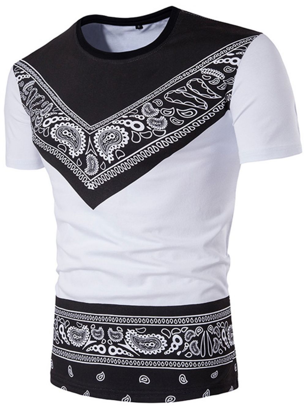 Camiseta Masculina De Gola Redonda Dashiki Moda Africana