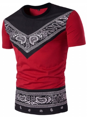 Camiseta Masculina De Gola Redonda Dashiki Moda Africana