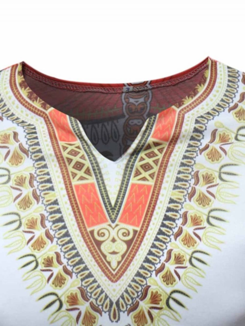 Camiseta Masculina Manga Curta Estampada Dashiki Moda Africana