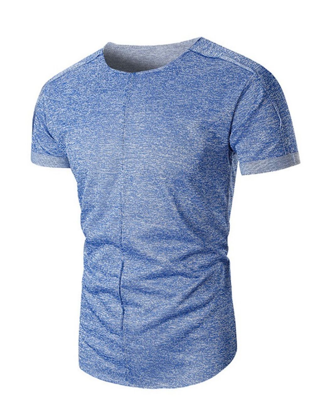 Camiseta Masculina Slim Casual Casual Gola Redonda