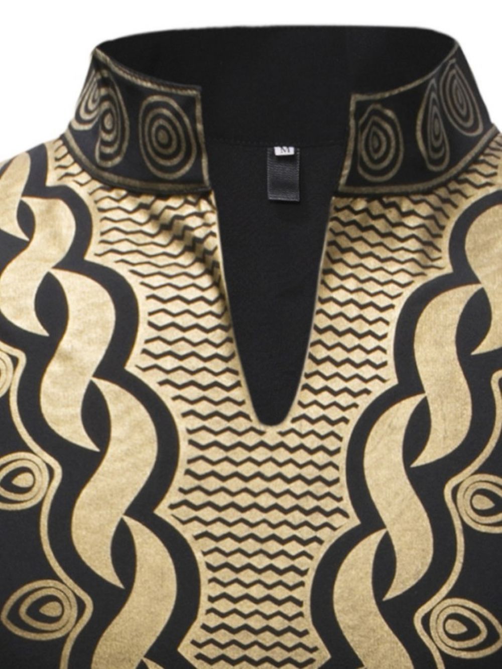 Camisetas Masculinas Casuais Com Estampa Geométrica Dashiki Moda Africana