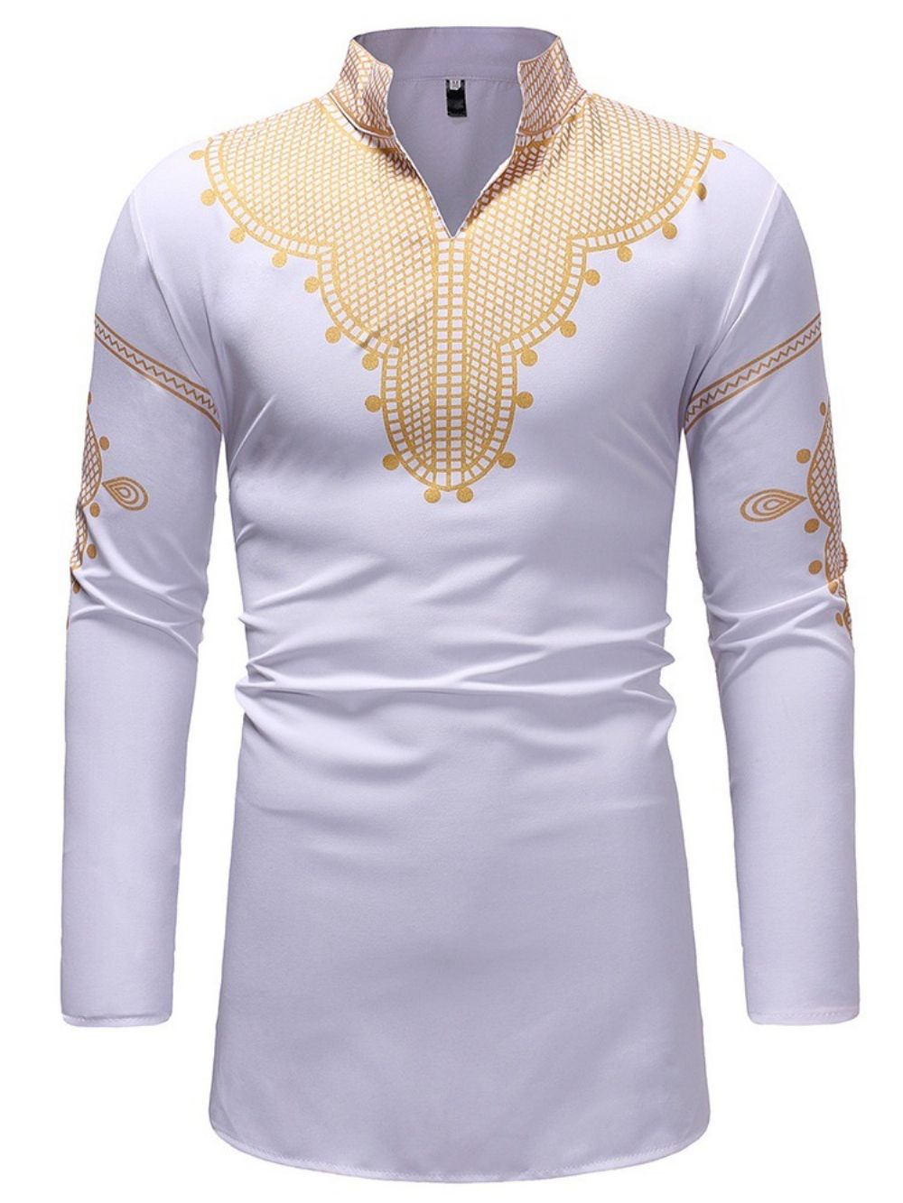 Camisetas Masculinas Casuais Com Gola Em V E Gola Em V Moda Africana Dashiki