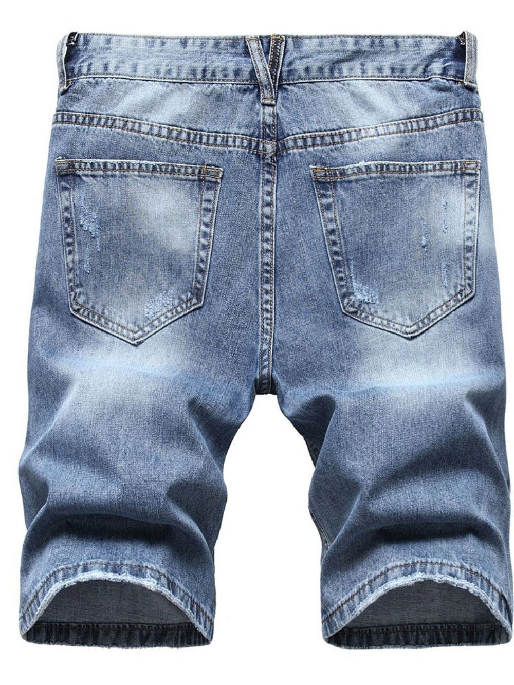 Calça Jeans De Cintura Média Com Zíper De Alta Qualidade