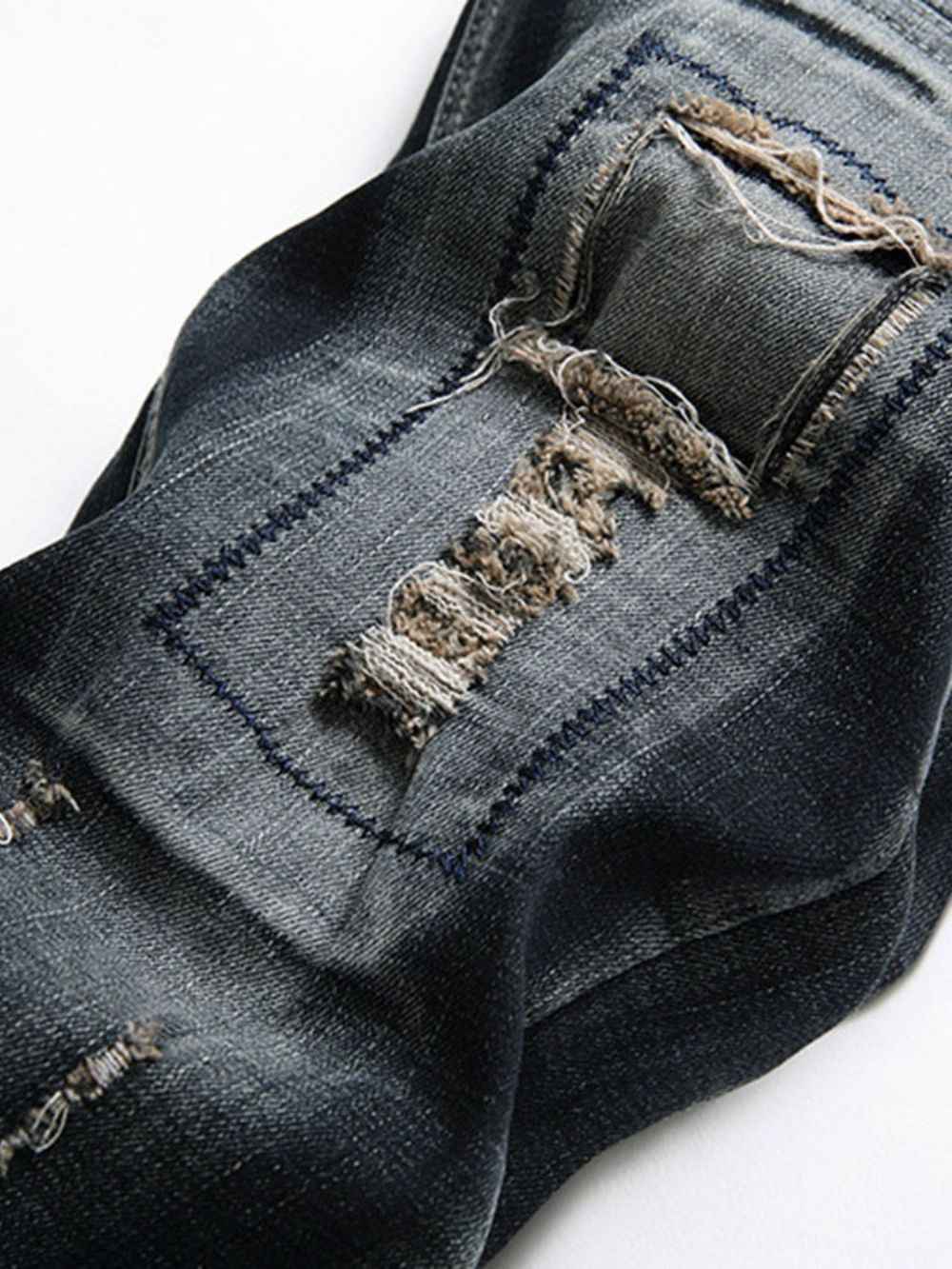 Calça Jeans Cintura Média Com Zíper Reto Usada