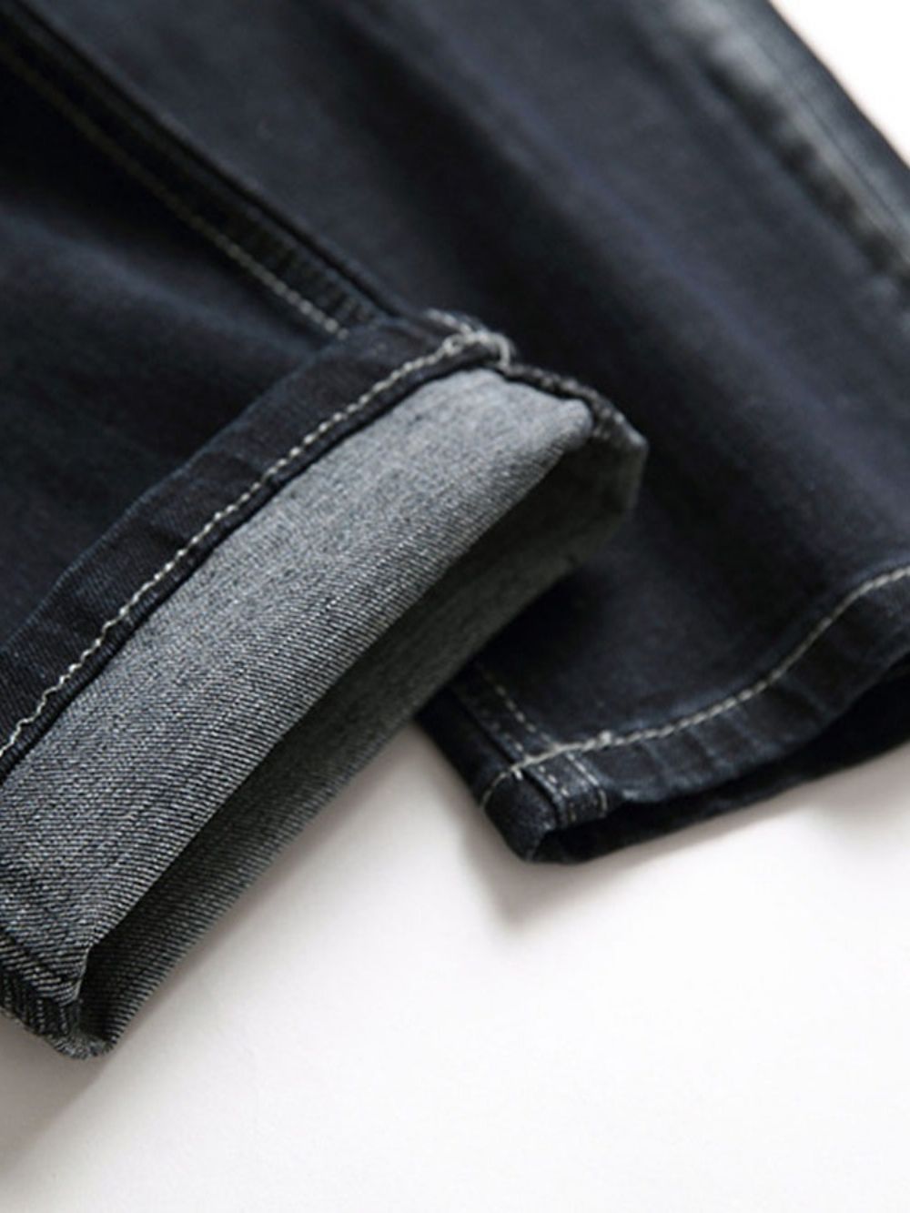 Calça Jeans Cintura Média Com Zíper Reto Usada