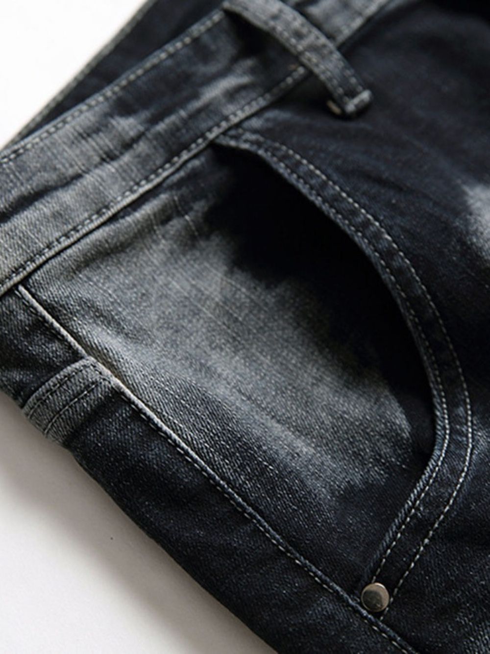 Calça Jeans Cintura Média Com Zíper Reto Usada